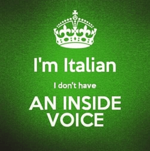 I'm Italian I Don't Have An Inside Voice T Shirt
