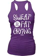 Load image into Gallery viewer, Sweat Is Fat Crying T Shirt
