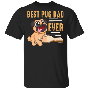 Best Pug Dad Ever Retro Vintage