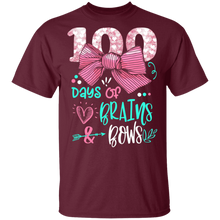 Load image into Gallery viewer, 100 Days Of Brains Bows 100th Day Of School
