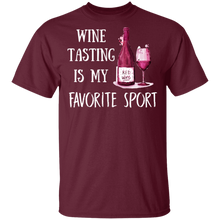 Load image into Gallery viewer, Wine Tasting Is My Favorite Sport T-Shirt
