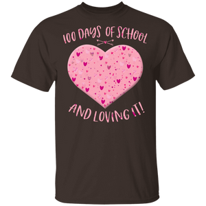 100th Day Of School And Loving It Teacher Heart Valentine Day
