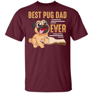 Best Pug Dad Ever Retro Vintage