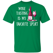 Load image into Gallery viewer, Wine Tasting Is My Favorite Sport T-Shirt
