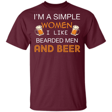 Load image into Gallery viewer, Simple Woman - Like Bearded Men And Beer
