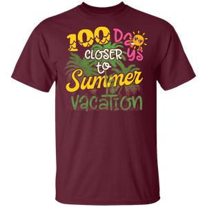 100 Days of School Closer To Summer Vacation Teacher Student
