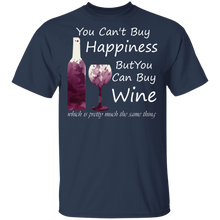 Load image into Gallery viewer, You Can&#39;t Buy Happiness But You Can Buy Wine T-Shirt
