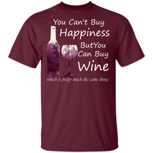 Load image into Gallery viewer, You Can&#39;t Buy Happiness But You Can Buy Wine T-Shirt

