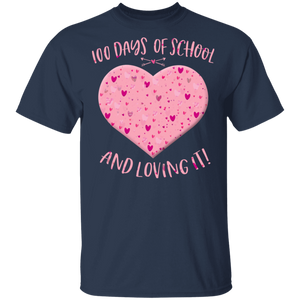 100th Day Of School And Loving It Teacher Heart Valentine Day